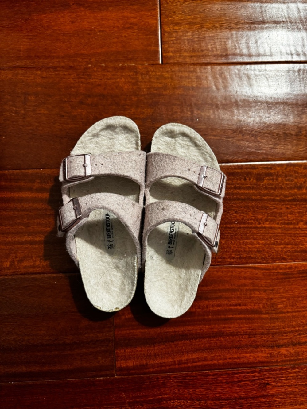 Birkenstock Kids Two-Strap Sandals in Light Mauve